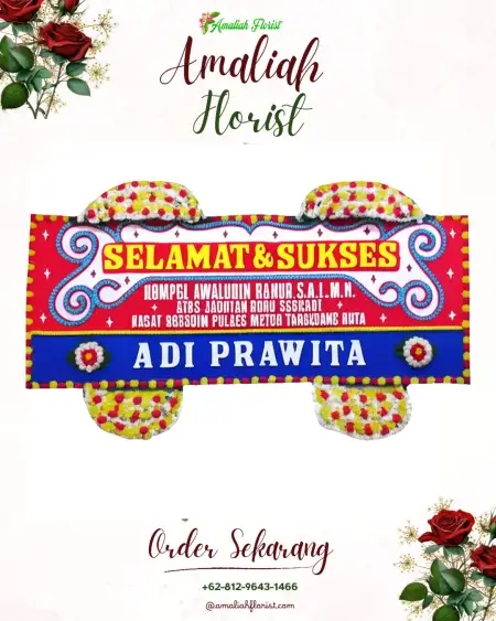 Papan Bunga Ucapan Selamat Gajihan